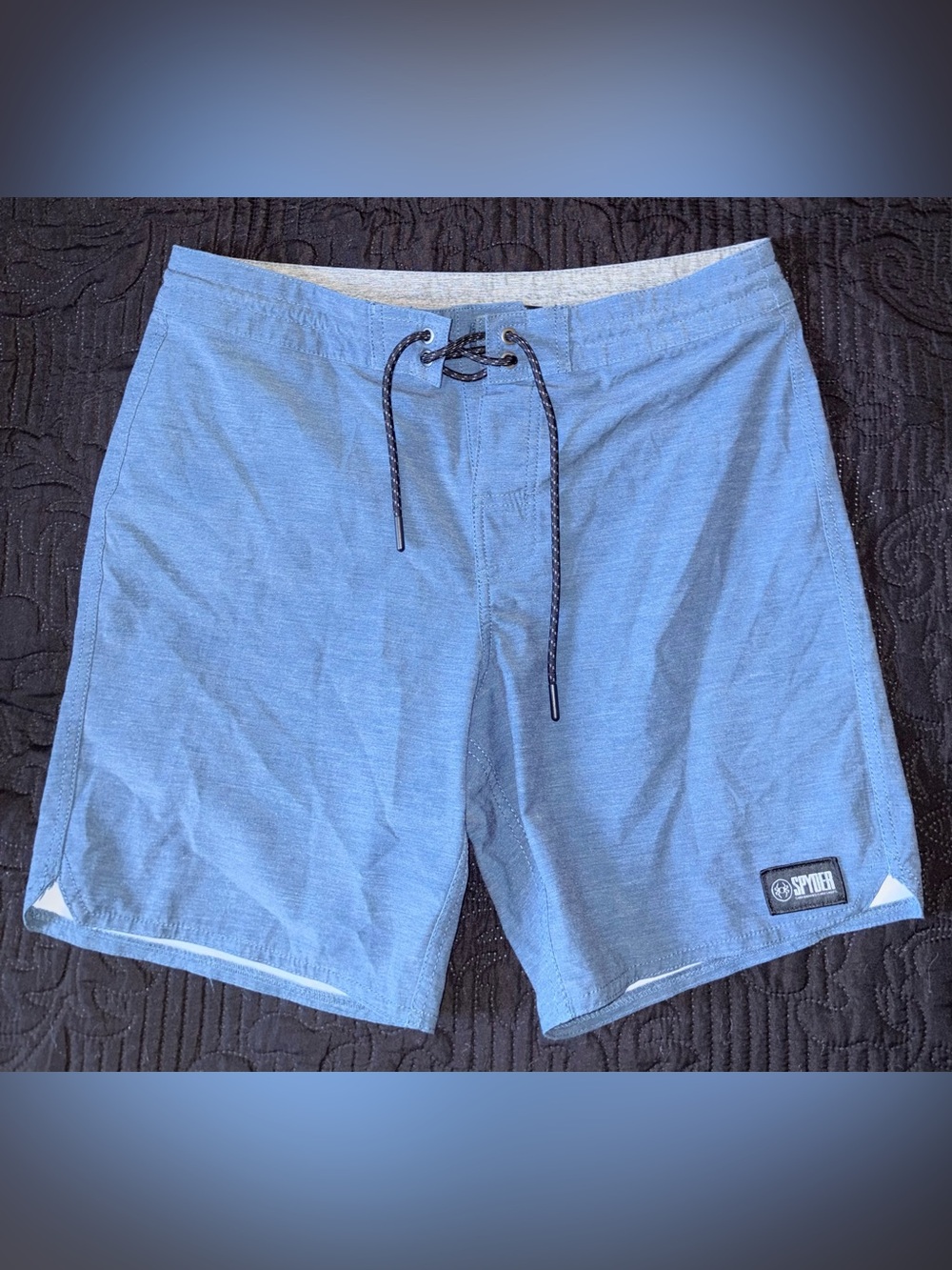 Spyder Men's Light Blue Swim Board Shorts Size 28